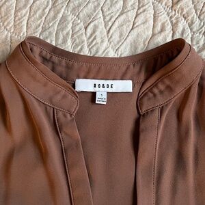 Ro & De brown blouse - S